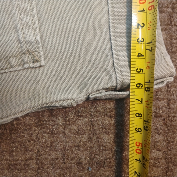 Carhartt B25 Original Fit Men's Workwear Khaki Brown Shorts Size 36 Carpenter - Picture 2 of 5